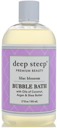 Deep Steep, Bubble Bath, Lilac Blossom, 17 fl oz (503 ml) ,Herb-sa