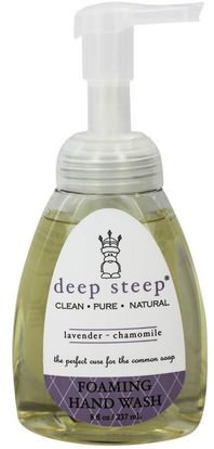 Deep Steep, Foaming Hand Wash, Lavender - Chamomile, 8 fl oz (237 ml) ,حمام، الجمال، الصابون، رغوة الصابون
