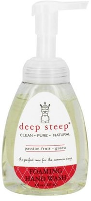 Deep Steep, Foaming Hand Wash, Passion Fruit Guava, 8 fl oz (237 ml) ,حمام، الجمال، الصابون
