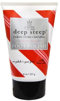 Deep Steep, Foot Polish, Candy - Mint, 4 oz (113 ml) ,حمام، الجمال، قدم قدم الرعاية
