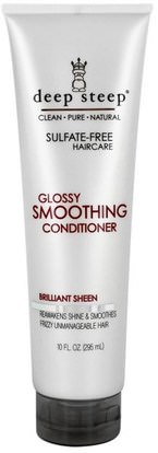 Deep Steep, Glossy Smoothing Shampoo, Brilliant Sheen, 10 fl oz (295 ml) ,حمام، الجمال، الشعر، فروة الرأس، الشامبو، مكيف