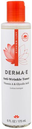 Derma E, Anti-Wrinkle Toner, 6 fl oz (175 ml) ,الجمال، العناية بالوجه، الكريمات المستحضرات، الأمصال