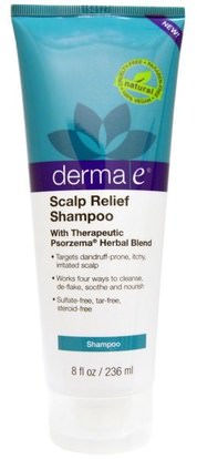 Derma E, Scalp Relief Shampoo, 8 fl oz (236 ml) ,حمام، الجمال، الشامبو، حمض الساليسيليك
