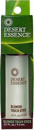 Desert Essence, Blemish Touch Stick.31 fl oz (9.3 ml) ,الجمال، العناية بالوجه، ماكياج، توشوب عصا المخفي