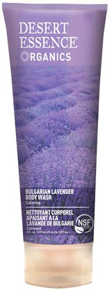 Desert Essence, Bulgarian Lavender Body Wash, Calming, 8 fl oz (237 ml) ,حمام، الجمال، هلام الاستحمام