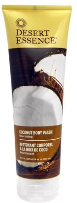 Desert Essence, Coconut Body Wash, 8 fl oz (237 ml) ,حمام، الجمال، هلام الاستحمام