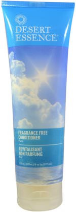 Desert Essence, Fragrance Free Conditioner, Pure, 8 fl oz (237 ml) ,حمام، الجمال، مكيفات، الشعر، فروة الرأس، الشامبو، مكيف