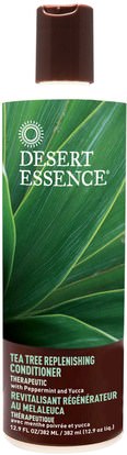 Desert Essence, Tea Tree Replenishing Conditioner, 12.9 fl oz (382 ml) ,حمام، الجمال، مكيفات، الجلد، شجرة الشاي، الشاي شجرة المنتجات