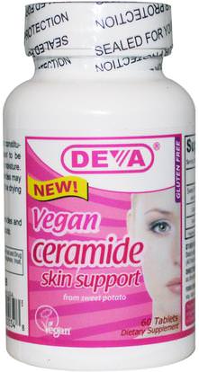 Deva, Vegan, Ceramide, Skin Support, 60 Tablets ,Herb-sa