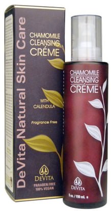 DeVita, Chamomile Cleansing Crme, Fragrance Free, 5 oz (150 ml) ,الجمال، العناية بالوجه، منظفات الوجه