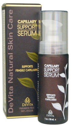 DeVita, Natural Skin Care, Capillary Support Serum, 1 oz (30 ml) ,الصحة، مصل الجلد، الجمال، العناية بالوجه، بشرة