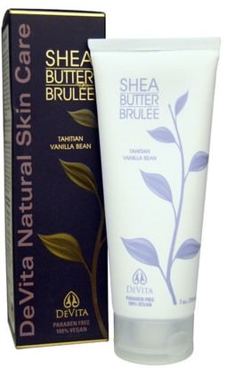 DeVita, Shea Butter Brule, Tahitian Vanilla Bean, 7 oz (210 ml) ,الصحة، والجلد، وتمتد علامات ندبات، حمام، الجمال، غسول الجسم