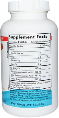 Herb-sa Nordic Naturals, DHA, Strawberry, 500 mg, 180 Soft Gels