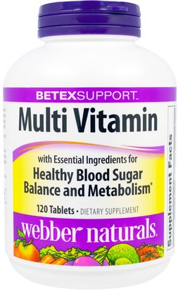 Diabetex, Diabetex Muti Vitamin, 120 Tablets ,الفيتامينات، الفيتامينات، دعم السكر في الدم