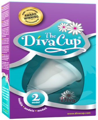 Diva International, The Diva Cup, Model 2, 1 Menstrual Cup ,Herb-sa