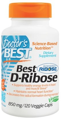 Doctors Best, Best D-Ribose, 850 mg, 120 Veggie Caps ,الرياضة، د ريبوز