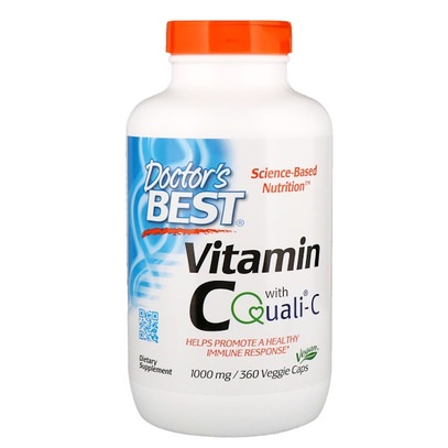 Doctors Best, Vitamin C, Featuring Quali-C, 1000 mg, 360 Veggie Caps ,الفيتامينات، وفيتامين ج، وفيتامين ج حمض الاسكوربيك