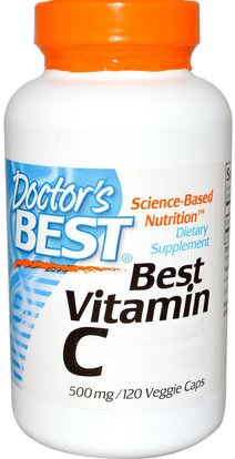 Doctors Best, Vitamin C, Featuring Qauli-C, 500 mg, 120 Veggie Caps ,الفيتامينات، وفيتامين ج، وفيتامين ج حمض الاسكوربيك