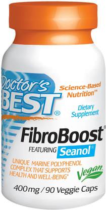 Doctors Best, FibroBoost, 400 mg, 90 Veggie Caps ,الأعشاب، إكلونيا استخراج كافا فيبروبوست سينول