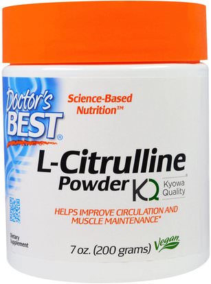 Doctors Best, L-Citrulline Powder, 7 oz (200 g) ,المكملات الغذائية، والأحماض الأمينية، ل سيترولين