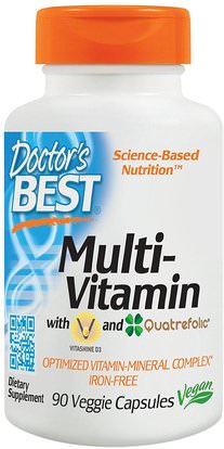 Doctors Best, Multi-Vitamin, 90 Veggie Caps ,الفيتامينات، الفيتامينات