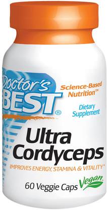 Doctors Best, Ultra Cordyceps, 60 Veggie Caps ,المكملات الغذائية، الفطر الطبية، كورديسيبس الفطر، كبسولات الفطر
