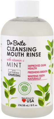 Dr. Brite, Cleansing Mouth Rinse, Mint, 8 fl oz (236.58 ml) ,والصحة، وجفاف الفم، ورعاية الفم والأسنان