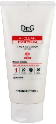 Dr. G, A-Clear, Foam Cream, 5.07 fl oz (150 ml) ,الجمال، العناية بالوجه، منظفات الوجه
