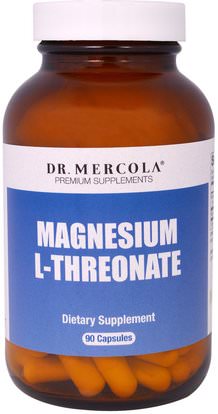 Dr. Mercola, Magnesium L-Threonate, 90 Capsules ,المكملات الغذائية، المعادن، المغنيسيوم