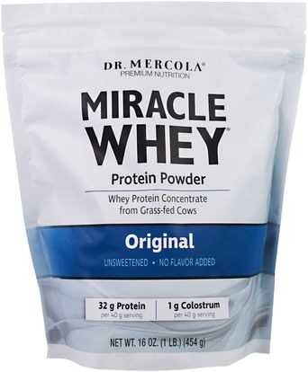 Dr. Mercola, Miracle Whey Protein Powder, Original, 16 oz (454 g) ,Herb-sa