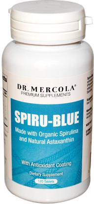 Dr. Mercola, Spiru-Blue, with Antioxidant Coating, 120 Tablets ,Herb-sa