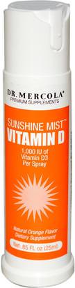 Dr. Mercola, Sunshine Mist, Vitamin D, Natural Orange Flavor.85 fl oz (25 ml) ,Herb-sa