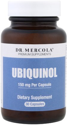 Dr. Mercola, Ubiquinol, 30 Capsules ,المكملات الغذائية، مضادات الأكسدة، أوبيكينول خ
