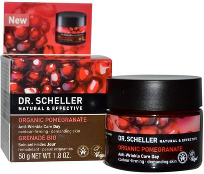 Dr. Scheller, Anti-Wrinkle Care, Day, Organic Pomegranate, 1.8 oz (50 g) ,الجمال، العناية بالوجه، نوع البشرة مكافحة الشيخوخة الجلد، الصحة، الجلد، الكريمات اليوم