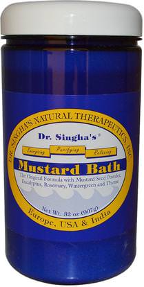 Dr. Singhas, Mustard Bath, 32 oz (907g) ,حمام، الجمال، زيوت حمام