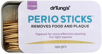 Dr. Tungs, Perio Sticks, X-Thin, 100 Sticks ,حمام، الجمال، العناية بالأسنان عن طريق الفم، منتجات نظافة الفم