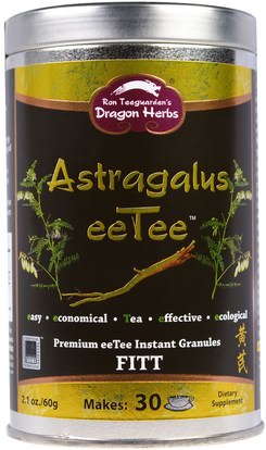 Dragon Herbs, Astragalus eeTee, Premium eeTee Instant Granules, 2.1 oz (60 g) ,المكملات الغذائية، أدابتوغين، الشاي العشبية
