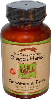 Dragon Herbs, Cinnamon & Poria, 500 mg, 100 Capsules ,الصحة