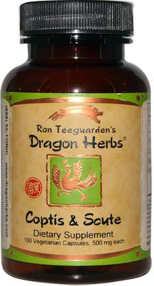 Dragon Herbs, Coptis & Scute, 500 mg, 100 Veggie Caps ,الصحة، السموم