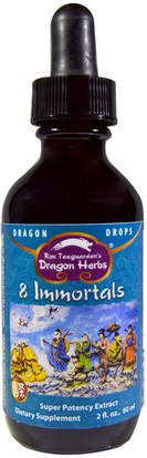 Dragon Herbs, Dragon Drops, 8 Immortals, Super Potency Extract, 2 fl oz (60 ml) ,Herb-sa