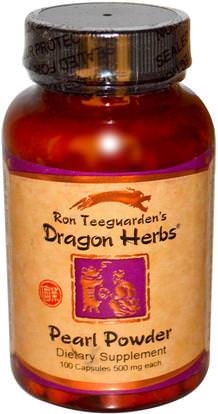 Dragon Herbs, Pearl Powder, 500 mg, 100 Capsules ,الصحة