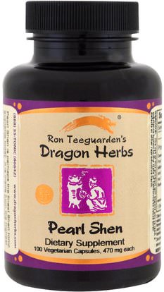 Dragon Herbs, Pearl Shen, 470 mg, 100 Veggie Caps ,أعشاب