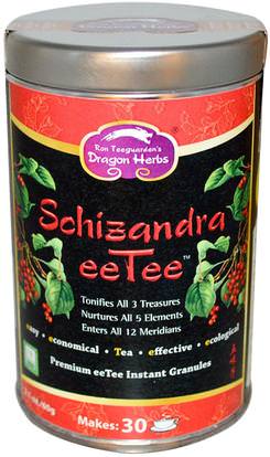 Dragon Herbs, Schizandra eeTee, Premium eeTee Instant Granules, 2.1 oz (60 g) ,الطعام، شاي الأعشاب، ششيزاندرا، (ششيساندرا)