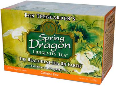 Dragon Herbs, Spring Dragon Longevity Tea, Caffeine Free, 20 Tea Bags, 1.8 oz (50 g) ,الطعام، شاي الأعشاب