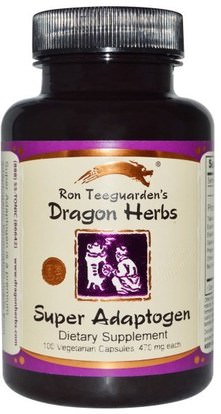 Dragon Herbs, Super Adaptogen, 470 mg, 100 Veggie Caps ,المكملات الغذائية، أدابتوغن