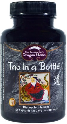 Dragon Herbs, Tao in a Bottle, 450 mg, 60 Capsules ,الصحة، مكافحة الإجهاد، الأعشاب، الجنكة بيلوبا