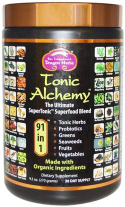 Dragon Herbs, Tonic Alchemy, Ultimate Superfood Blend, 9.5 oz (270 g) ,المكملات الغذائية، سوبرفوودس، هيدريلا فيرتيسيلاتا