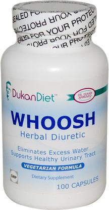 Dukan Diet, Whoosh - Herbal Diuretic, 100 Capsules ,الصحة، مدرات البول حبوب الماء