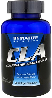 Dymatize Nutrition, CLA, Conjugated Linoleic Acid, 90 Softgel Capsules ,وفقدان الوزن، والنظام الغذائي، كلا (مترافق حمض اللينوليك)