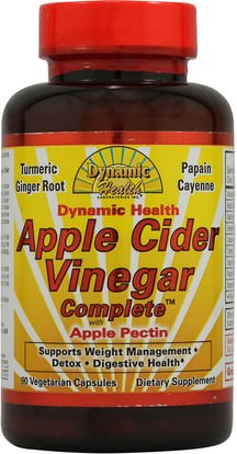 Dynamic Health Laboratories, Apple Cider Vinegar Complete, 90 Veggie Caps ,الغذاء، القهوة الشاي والمشروبات، عصير الفواكه